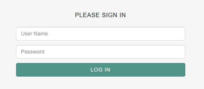 Username and Password Prompt